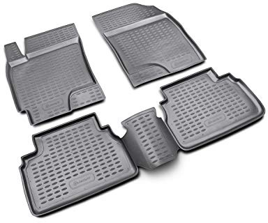 Element Passgenaue Premium 3D Gummimatten Fussmatten passend für Chevrolet Epica, Mk2 II, V250, 2006-2012, 4 TLG.