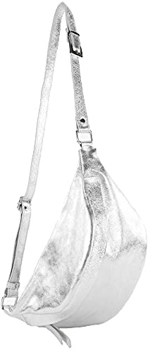 modamoda de T77 Damen Leder Hüfttasche Bauchtasche Crossover Medium Handmade in Italy