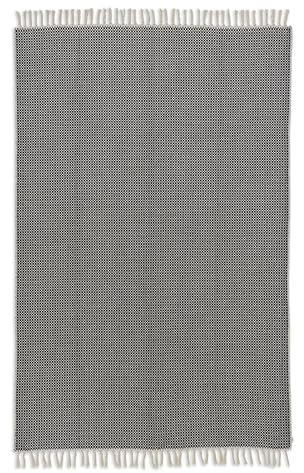 Schöner Wohnen Kollektion Teppich inkl. GRATIS Antirutschunterlage - aus 100% recycelter Baumwolle – bei 30°C waschbar – Teppich Wohnzimmer, Schlafzimmer - 80x150 cm in anthrazit