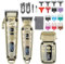 VGR Cordless Hair Clippers Men Beard Trimmer Electric Razor Foil Shaver Professional Barber Set - Rechargeable Battery via USB-C - Haircutting Mens Grooming Kit for Face, Head Haircut, Skin Fade