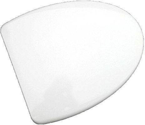 Tampons blancs en forme de V pour abattant WC à fermeture douce - 25 cm - Grand trou - Installation facile, réduction du bruit, design durable