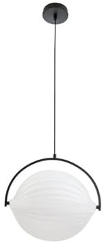 Lucande Pendelleuchte Helva (Skandinavisch) in Weiß (1 flammig, E27) - Design-Hängeleuchte Esstischlampe Hängelampe Hängeleuchte Wohnzimmerleuchte