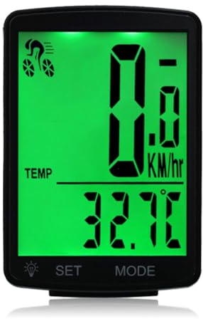 Muuookka Compteur de Vélo Compteur de Vélo Étanche Podomètre de Vélo Compteur de Vitesse de Vélo