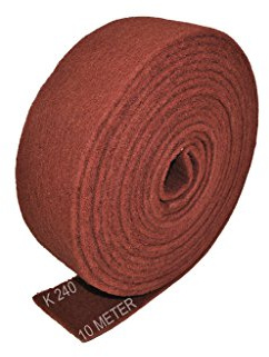 10 m Schleifvliesrolle Körnung 240 - Schleifvlies, Vlies Rolle, Vliespads, Schleifpad, Polieren.