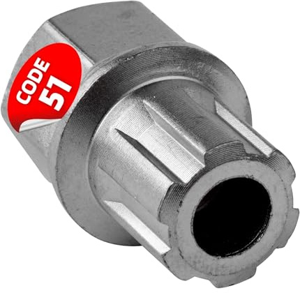 SW-Stahl 02382L-1 Felgenschloss Adapter 51 für VW - Demontage Werkzeug | Ersatzschlüssel Radsicherung zum Lösen von Sicherungsschrauben - Chrom-Vanadium - Felgensicherung Ausdreher bis Baujahr 2012