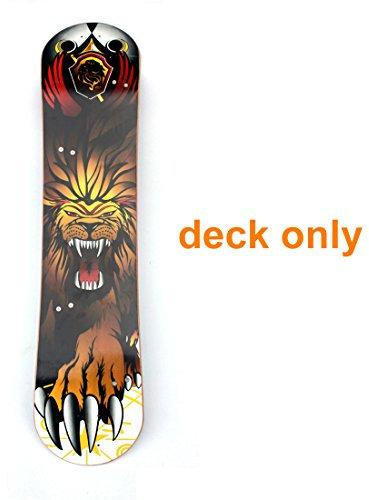 9 x 37 Mountain Skateboard Deck 10 Schicht Offroad Bambus Deck Longboard Board mit Fußhalter Erwachsenen Skateboard ohne LKW (Deck only)