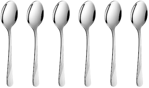 Gerlach Celestia Kaffeelöffel Set Für 6 Personen Spülmaschinenfest Kleine Löffel Dessertbesteck Essbesteck Aus Edelstahl Elegantes Besteck Tafelbesteck Glänzend Rostfrei 6 Stk