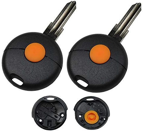Repair Reparatur Satz Auto Schlüssel Austausch 2X Gehäuse 2X Tastenfeld kompatibel für Smart ForTwo ForFour MC01 450