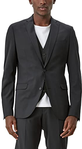s.Oliver BLACK LABEL Herren Business-Anzug Jacke 160.11.899.15.153.2053723 , Schwarz , 98