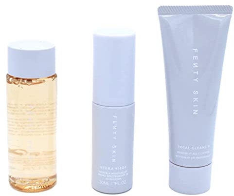 FENTY BEAUTY Skin Start'r Set: Total Cleans'r, Fat Water Toner Serum, Hydra Vizor Sunscreen
