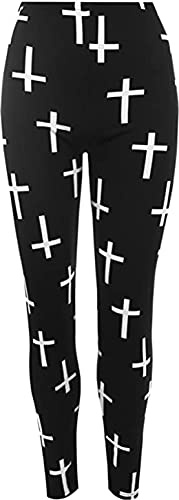 Womens New Tartan Check Printed Ladies Stretch Elasticated Waistband Long Fit Pants Leggings Plus Size
