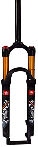 TOMYEUS XC Mountainbike Federgabel 28 Zoll, Aluminium MTB Radsportwettbewerb Schulterkontrolle 1-1/8 Disc Travel 120mm (Size : 26 inch)