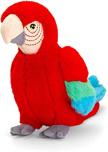 Deluxe Paws Jouet écologique en peluche 100 % recyclé (perroquet).