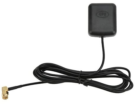 Antena GPS Activa, Conector SMA Macho Impermeable, Antena GPS de Navegación para Coche para la Unidad de Cabezal de Radio del Coche