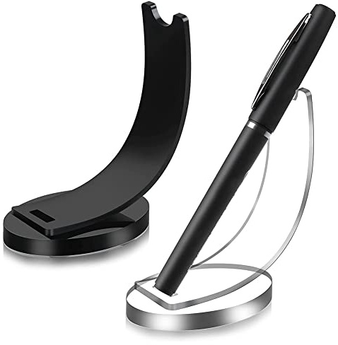 2 StüCk Elektronischer Stift Halter Acryl, Bleistift Ausstellung StäNder, FüLlfeder Halter, Kugelschreiber, Stift Durchsichtiger StäNder, PräSentation StäNder, Stift Organizer
