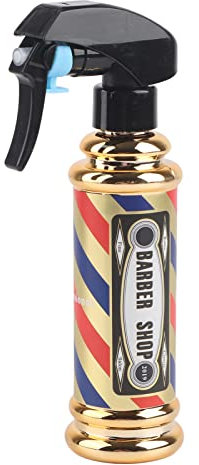 ANGGREK Refillable Salon Barber,150ml Salon Hair Styling Water Spray Kettle Refillable Hairdressing Spray Bottle Barber Shop Spray Bottles Atomizer for Curly Hair Styling(gold)