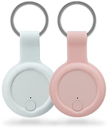 Bluetooth Key Finder Locator, Mini Anti Lost Item Finder Tag Key Tracker Alarm For Pet, Key, Wallet, Luggage, Compatible With Ios And Android, Incl Silicone Protective Cases, 2 Pack