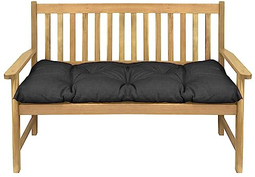 Herlag Bankauflage Venezia 180x50x10cm Anthrazit Sitzkissen Gartenbank Outdoor-Auflage Bankpolster Sitzbank/Hollywoodschaukel/Gartenmöbel