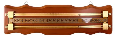 Gotrain Billard Scoreboard Snooker Game Scorer Board Holz Billard Score Keeper Billard Score Board Counters Club Zubehör für 2 Spieler