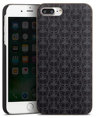 Coque en Bois Compatible avec Apple iPhone 8 Plus Coque en Bois veritable Coque de Protection en Bois Star Wars Produit sous Licence Officielle Motifs