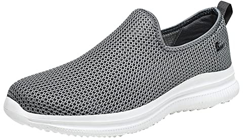 Dinglong pie diabetico Hombres Zapatillas Malla Transpirable Ligero cómodo Casual pie diabetico Deportes Hombre Zapatillas de Vestir Hombre Zapatos Hombre Casuales Zapatillas sin Cordones Hombre
