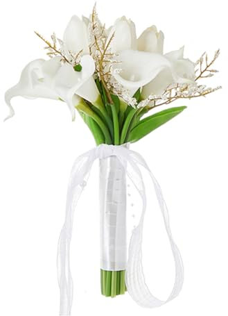 LICHENGTAI Hand Strauß Calla Brautsträuße Seiden Tulpe Zeitloser Hochzeitsstil Multiregionale Ausstrahlung