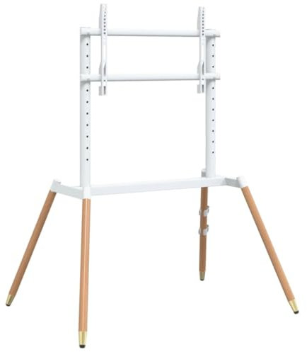 vidaXL TV Ständer, Fernsehständer Staffelei-Design, Fernsehhalterung für 37-86 Zoll Bildschirm, TV Stativ Standfuß, Stahl Kunststoff