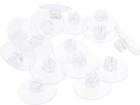 MAGICLULU 20pcs Suction Cup Light String Holder Clips for Smooth Walls Waterproof Cable Organizer Strong Adhesive for Holiday Decorations and Outdoor Use