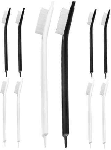 GRIRIW Small Cleaning Brushes Set for Juicer Blender and Air Fryer Nylon Bristle Kitchen Brush for Fruit Residue and Bottle Cleaning Compact Multi-Purpose Appliance Brush