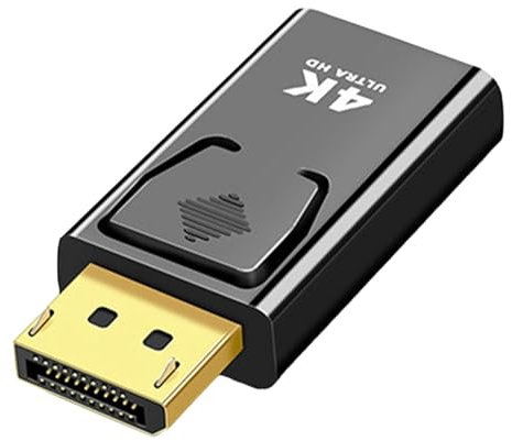 Adattatore Da HD A DP - Cavo Da DisplayPort A HD 4K60hz, Connettore Compatto Da DP A HDMII, Adattatore Di Configurazione Semplice Per Monitor E Laptop | Da HD A DP, Risoluzione 4K, Frequenza Di Aggior