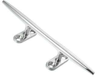 INFINAUTO 8 Inch Stainless Steel Flagpole Cleat Hook Boat Deck Rope Cleats Stylish Design