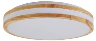 Lindby LED Deckenleuchte Emiva (Modern) aus Holz (1 flammig,) - Lampe Deckenlampe Wohnzimmerleuchte
