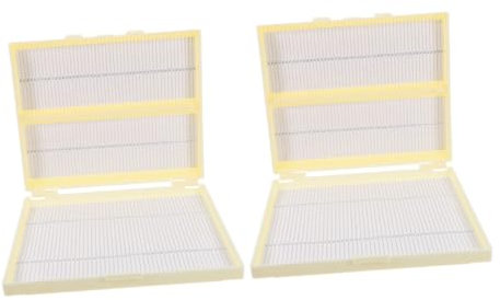 COSMEVIVI 2stücke Microscope Slide Box Fächer Für Objektträger Praktische Aufbewahrungslösung Für Mikroskopbenutzer Für Schule Und Labor