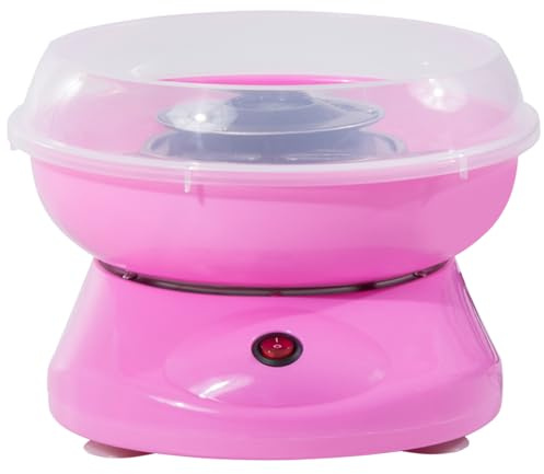 HOMCOM Electric Candy Floss Machine Cotton Candy Maker Gadgetry 450W Pink