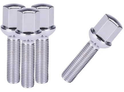 bulloni cerchi Compatibile con Benz per CLK W209 1992-2009 M12x1.5 Bulloni per ruote auto Dadi per ruote in lega Vite 40mm
