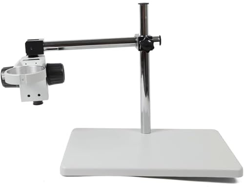 Heavy Duty Boom Stand for Stereo Microscopes - 360º Rotation Microscope Table Stand with 76mm Focusing Holder for Science and Laboratory Use
