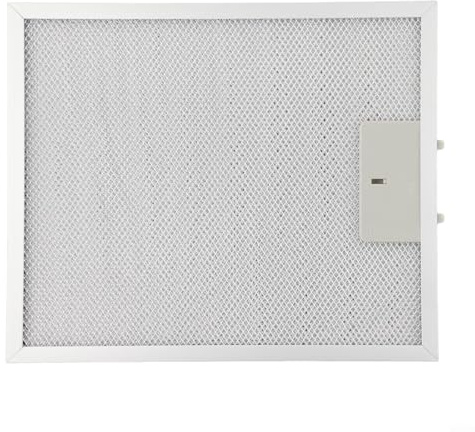 Filtro para campana extractora, 300 x 252 x 9 mm, Filtro de grasa de metal para campanas extractoras, Filtración aluminizada de 5 capas, Construcción de acero inoxidable, Reemplazo para filtros