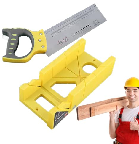 Scie à onglets, scie à onglet manuelle avec boîte | Coupe d'angle Scie à bois manuelle - Outils de scie à bois et de travail du bois multifonctionnels pour les menuisiers
