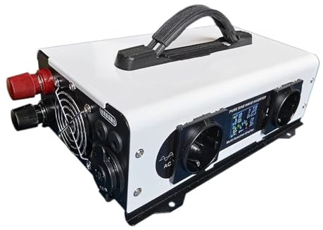 Inverter convertitore Convertitore Auto 12V 220V Onda Sinusoidale Per Pura Caricabatterie Riserva Solare Inversor 3500W 1500W DC 24V 48V 60V AC220V 230v 110V(Remote 3500W,24V,220-240V50HZ)