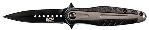 Smith & Wesson Erwachsene M und P Stiletto Messer, schwarz, 16,3 cm
