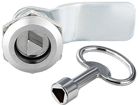 sourcing map Cerradura de Leva Tubular con Llaves Triangulares Triángulo Llave Leva Doblada, 1 Paquetes