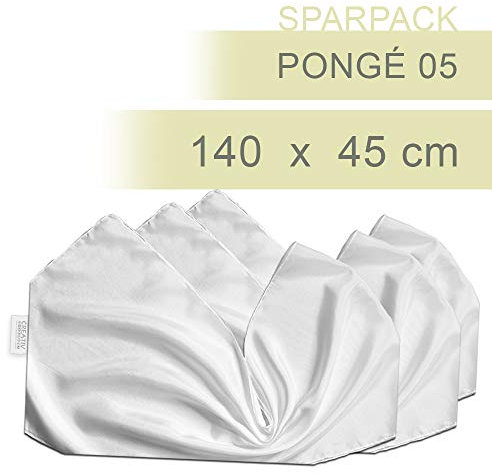 CREATIV DISCOUNT® NEU Seiden-Schal Sparpack, Pongé 05, 12 Stück