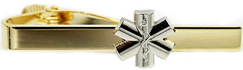 Rettungsdienst | Krawattennadel | Clipverschluss | Applikation Star of Life gold | Ausgeh-Uniform | edle Optik | festliche Anlässe | Geschenk Ehrung Beförderung | DRK Rotes Kreuz |