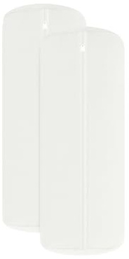 npluseins 2er-Pack Jersey Nackenrolle Bezug, 40 x 15 cm, Weiß | Öko-Tex Standard 100, hautsympathisch, atmungsaktiv, pillingarm, formstabil, waschbar bis 60 °C, trocknergeeignet