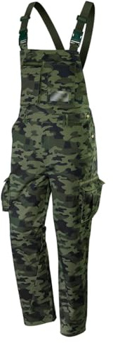 NEO TOOLS Arbeitshosen, Größe XS - XXL, Latzhose CAMO, Arbeit Werkstatt | Heavy Duty Hosen, EN ISO 13688:2013