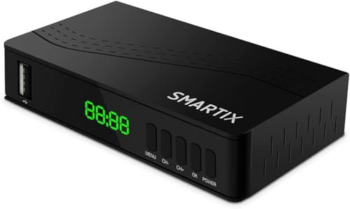 ATLANTIS Smartix DH18 Digitale Terrestre DVBT/DVBT2/HEVC mpeg2/mpeg4 H264/H265 Registrazione programmata, nero