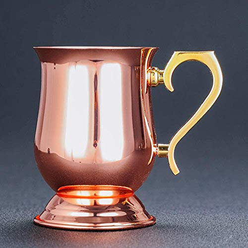 CXK Cáliz de Fuego Cóctel de Acero Bar de Copas Vino Jarra de Cerveza Copa de Vino de Metal Vasos, Oro Rosa