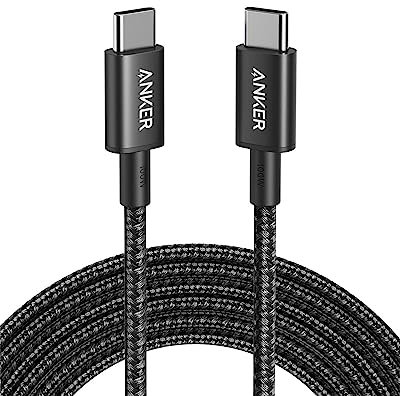 Anker USB C to USB C Charger Cable (10ft/3m), 100W USB 2.0 Type C Cable, Fast Charging Power for iPhone 16/15 Series, MacBook Pro 2020, iPad Pro 2020, iPad Air 4, Galaxy S21, Pixel, LG and More
