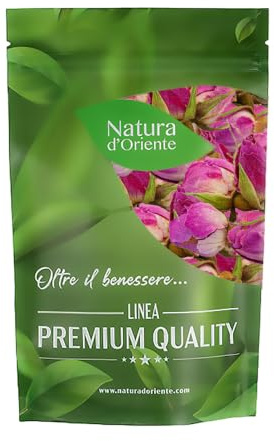NATURA D'ORIENTE Boccioli di Rosa Interi 100g Rosa Gallica