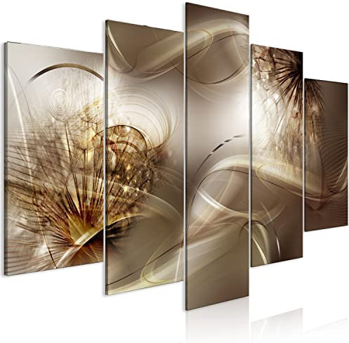 murando - Akustikbild Pusteblume 5 tlg Bilder Akustikschaum Schallschutz Wand Deko Kunst Akustikpaneele Wandpaneele Schalldämmung Wandbild Schallabsorber Akustikplatten Abstrakt Ornament a-A-10190-b-a